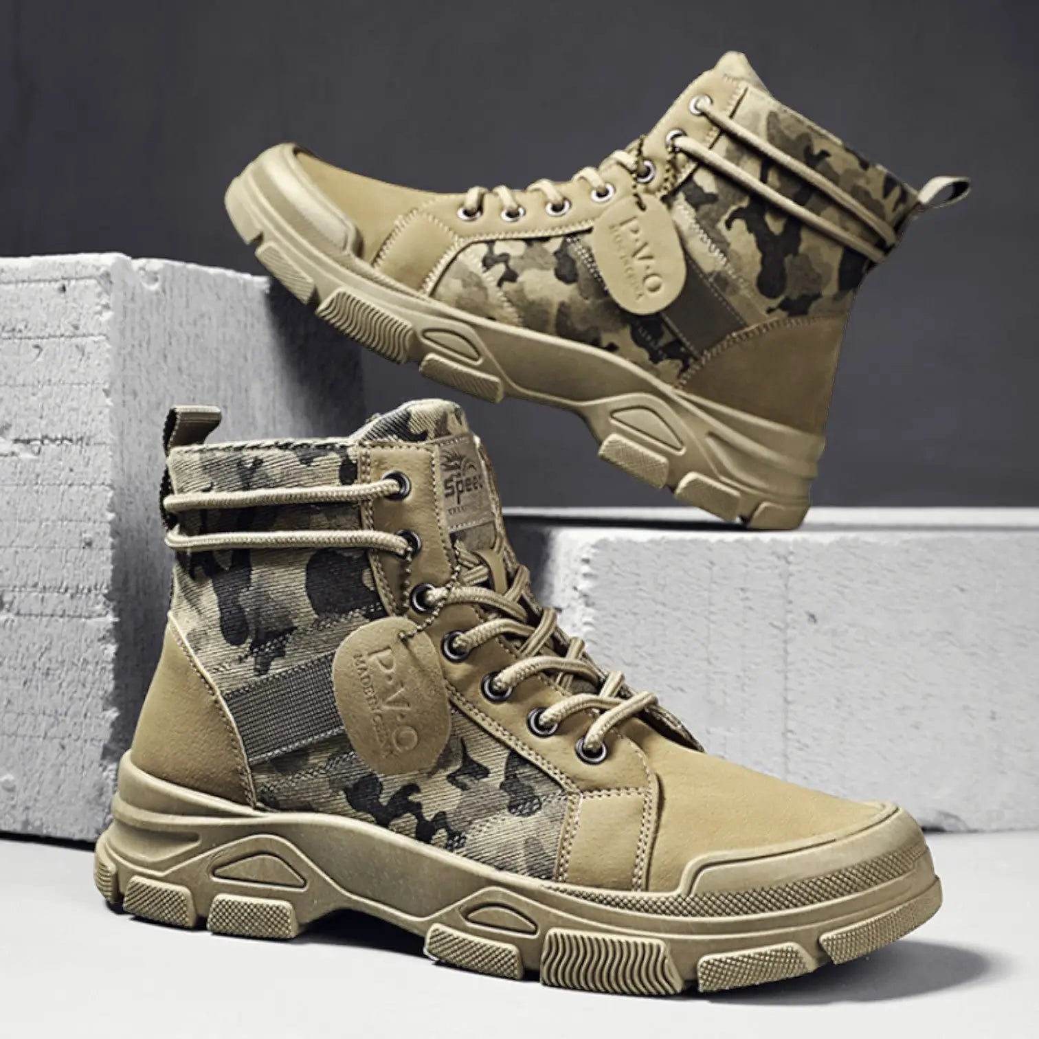 Desert Camo Tactical Boots