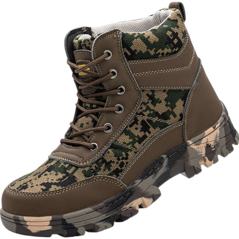 Digital camo protective tactical boots