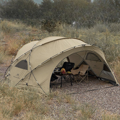 Double opening dome tent
