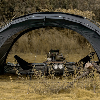 Double opening dome tent