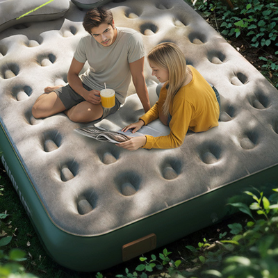 Double sleeping mat inflatable