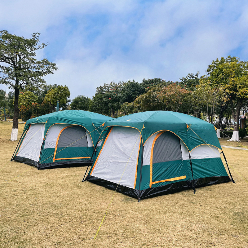 Family tent camping