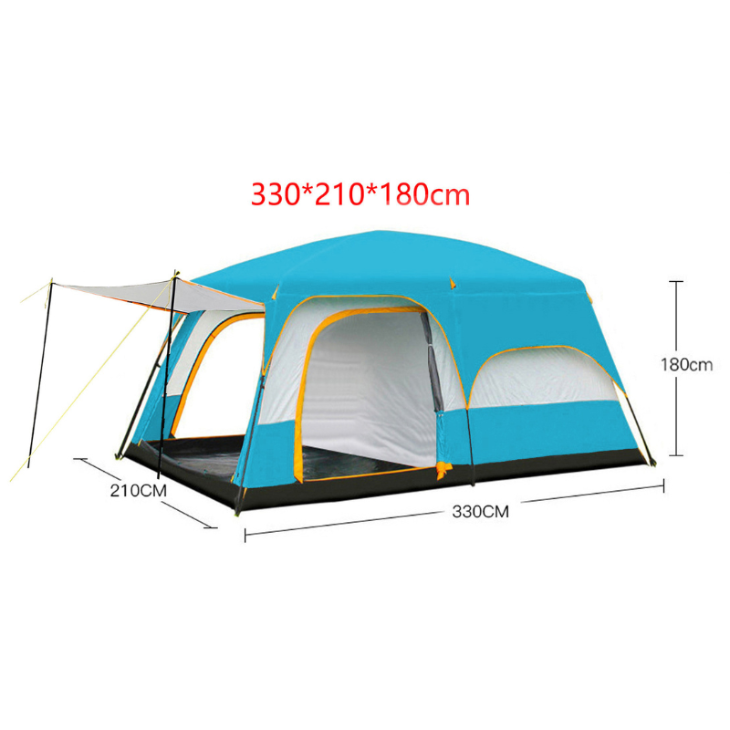 Family tent camping
