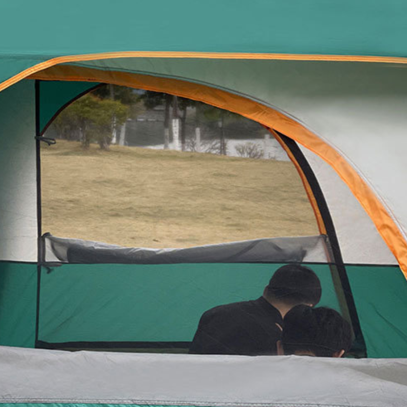 Family tent camping