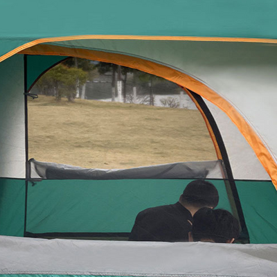 Family tent camping