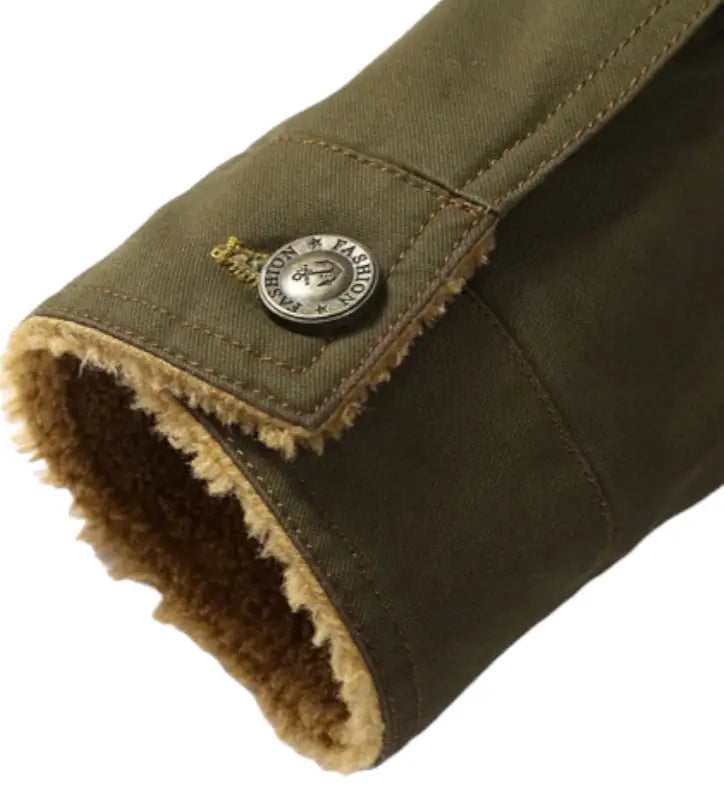 Faux Fur Military Jacket