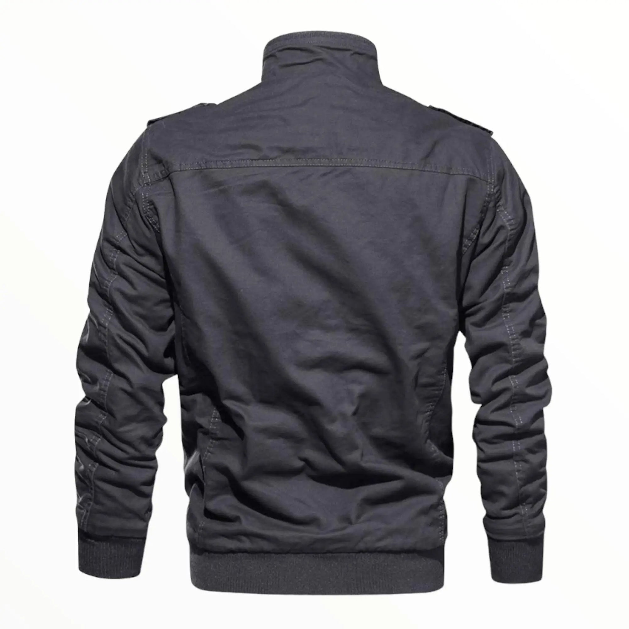 Fleece military navy jacket