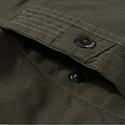 Fleece military navy jacket