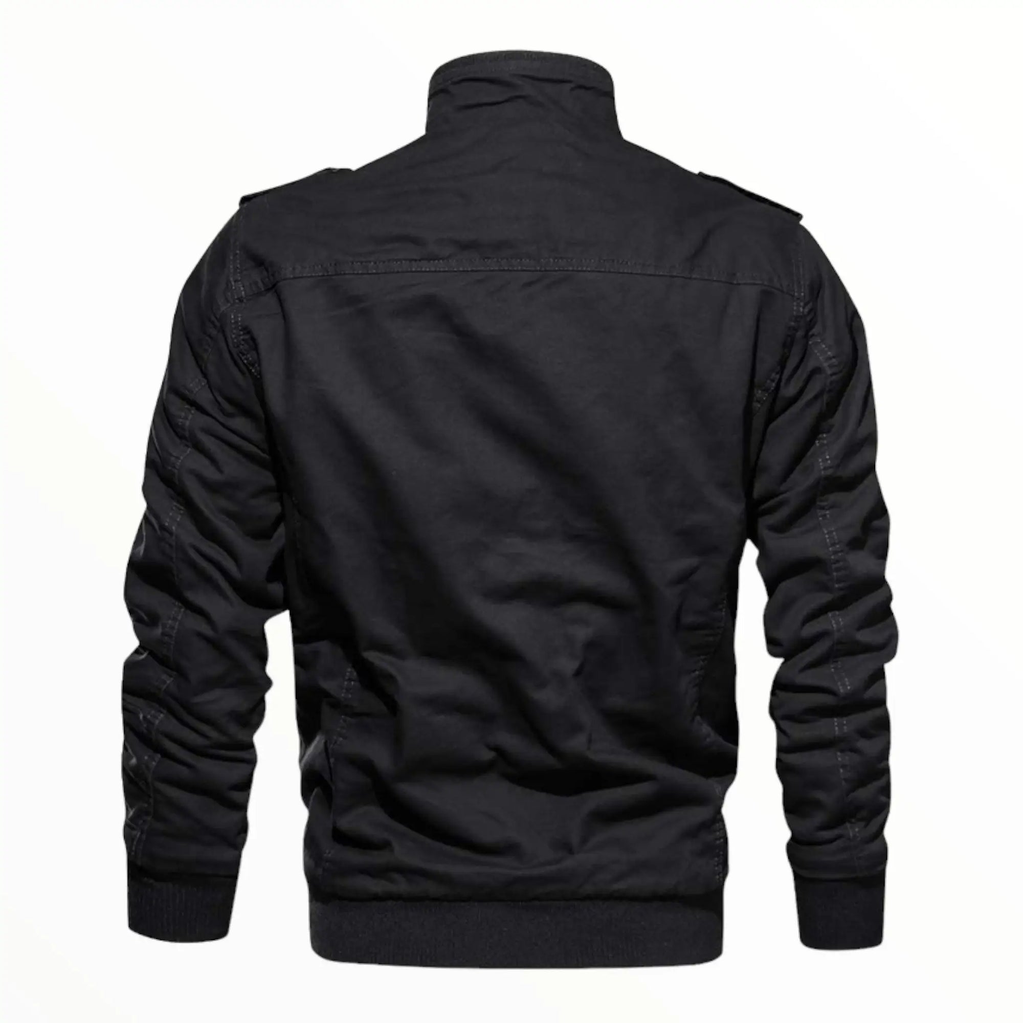 Fleece military navy jacket