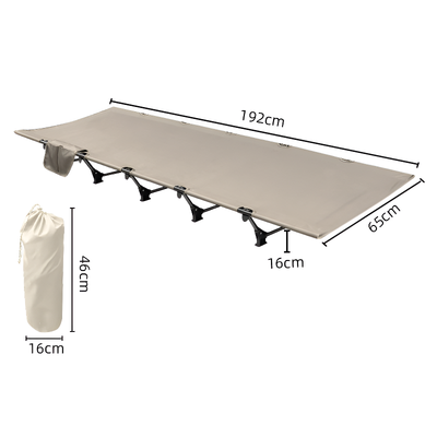 Folding bed for camping