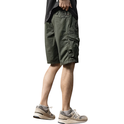 Green cargo shorts mens