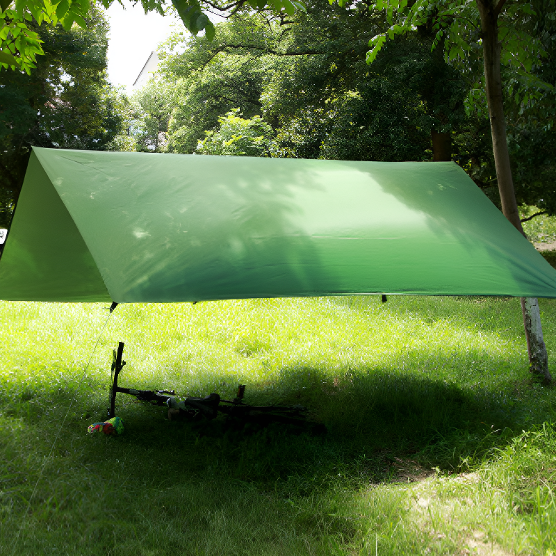 Heat reflective tarp camping