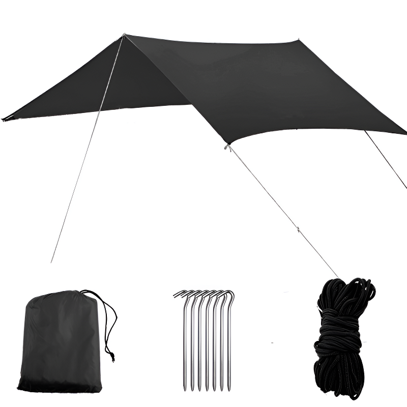 Heat reflective tarp camping