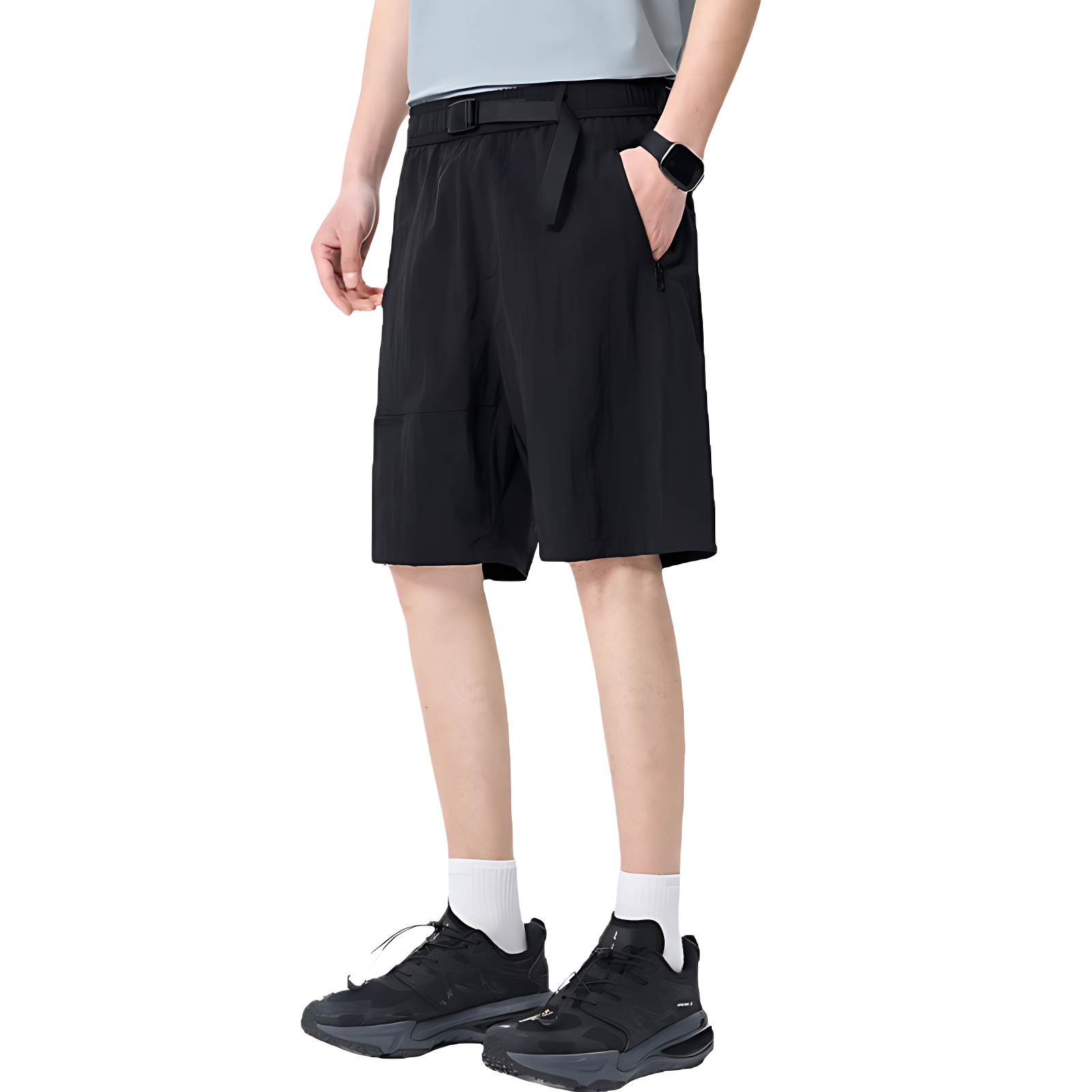 Hiking multi pocket shorts quick dry