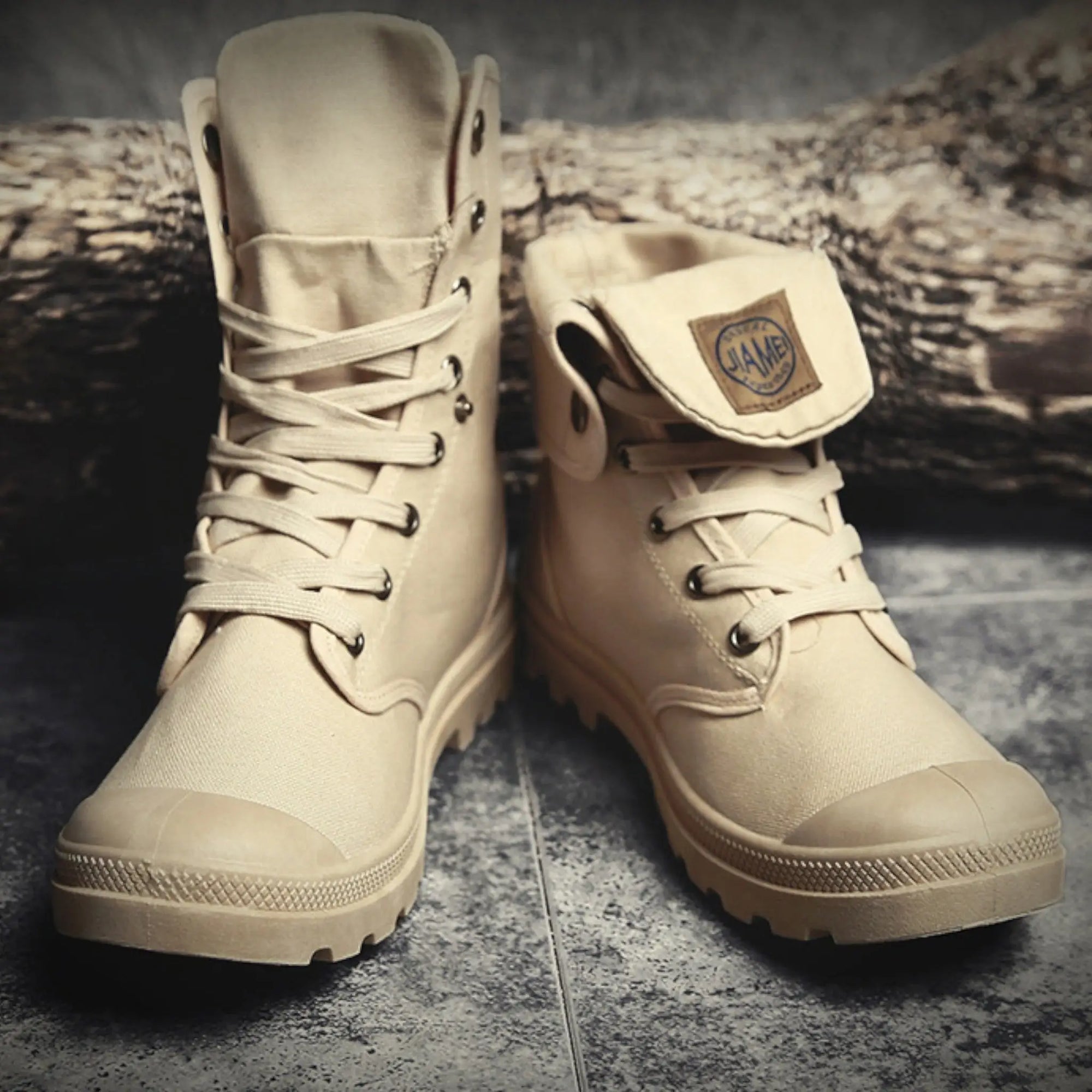 Hunter canvas desert commando boots