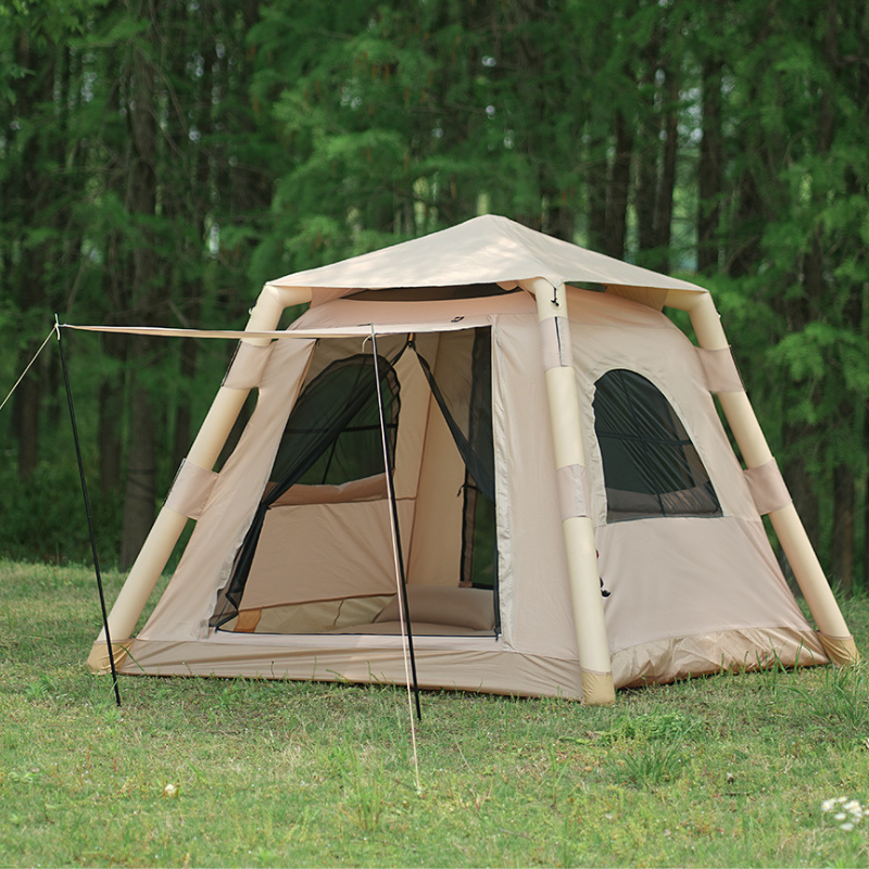 Inflatable tents for camping