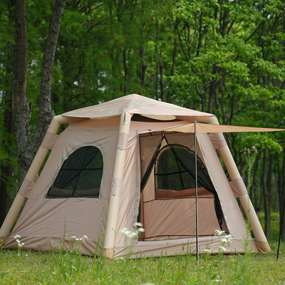 Inflatable tents for camping