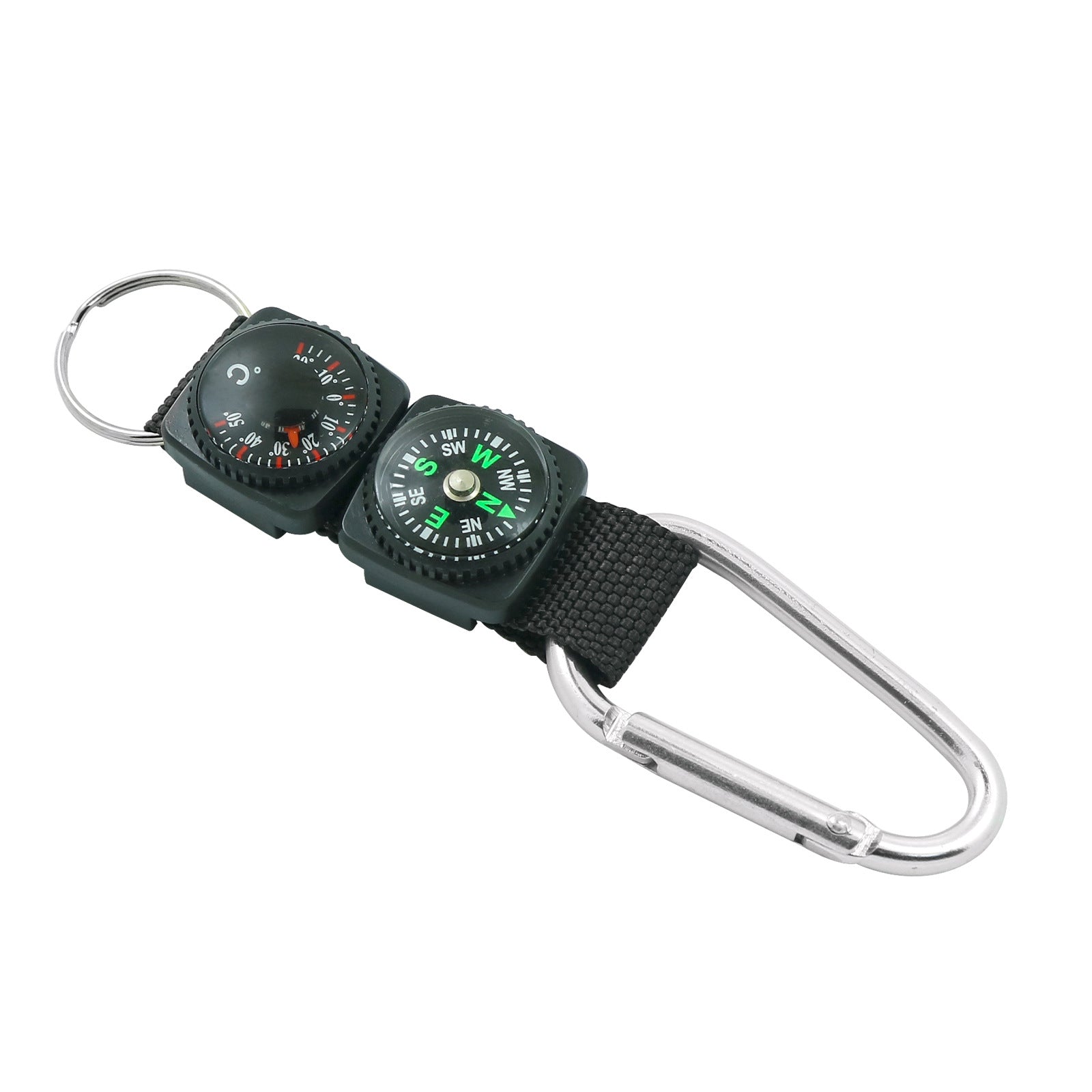 Keychain Compass Thermometer