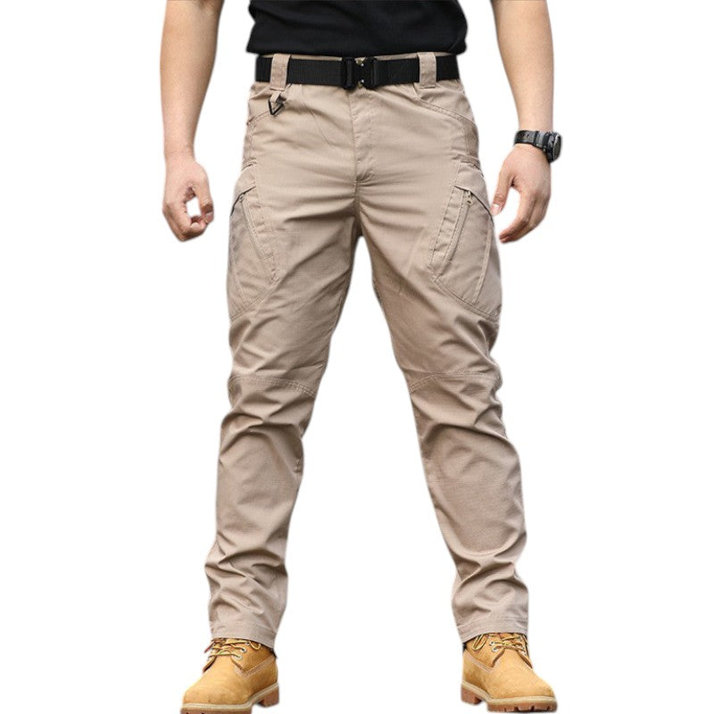 Khaki combat trousers