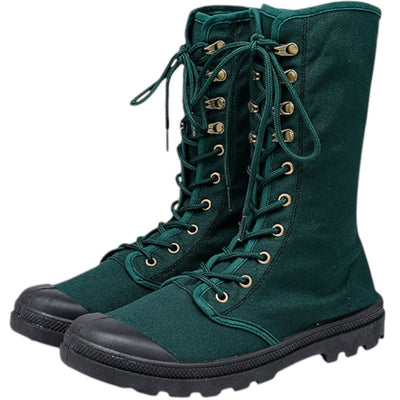 Knee high tactical boots