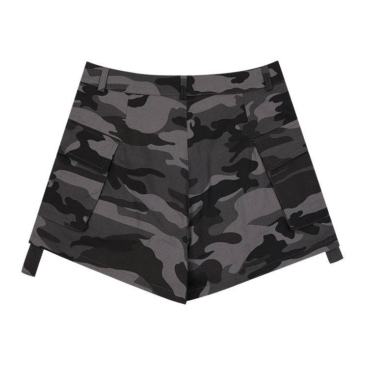 Ladies Camo Cargo Shorts