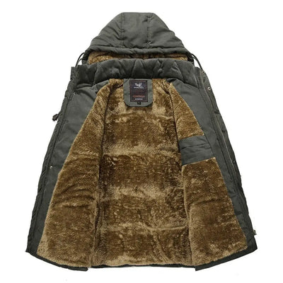 Mens army parka hood