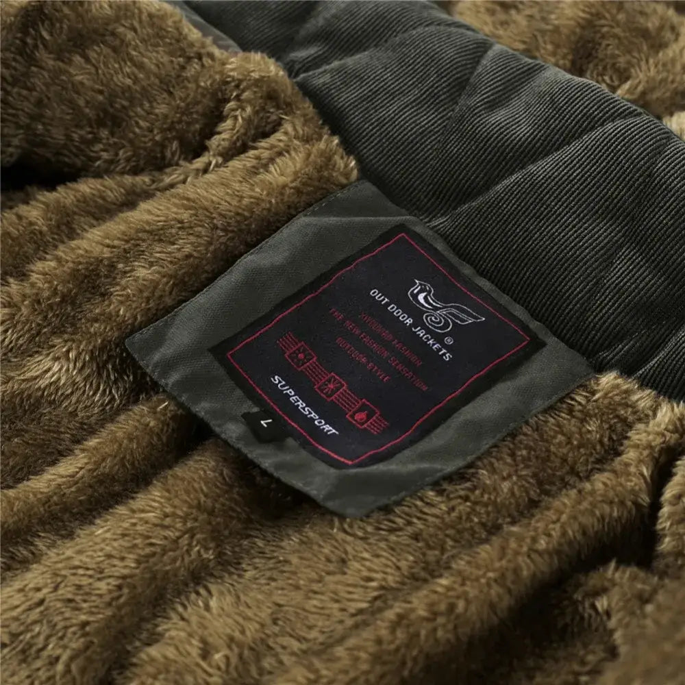 Mens army parka hood