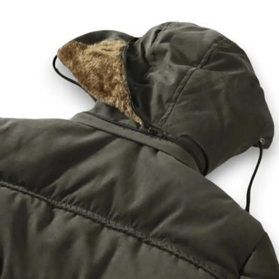 Mens army parka hood