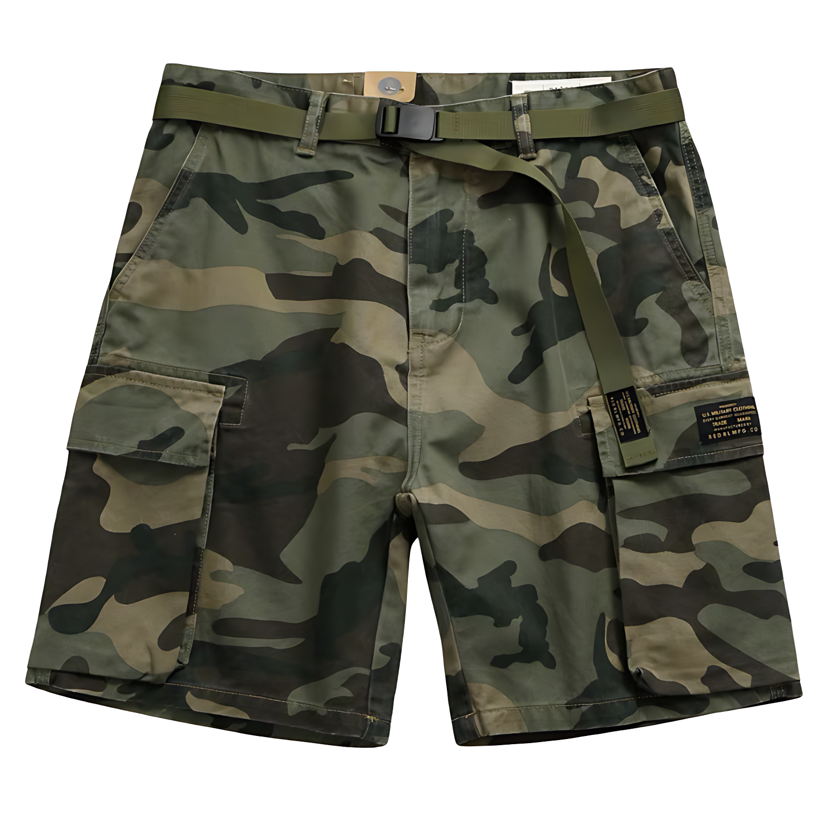 Men’s belted cargo shorts