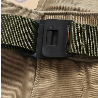 Men’s belted cargo shorts