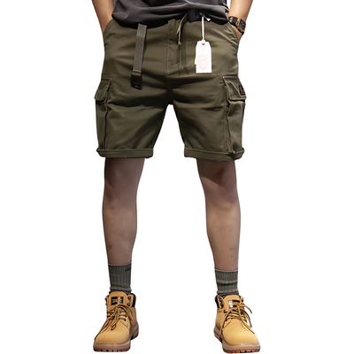 Men’s belted cargo shorts