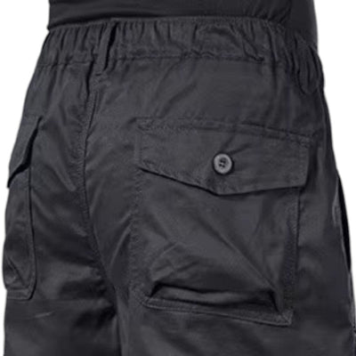 Mens Black Cargo Below The Knee Shorts