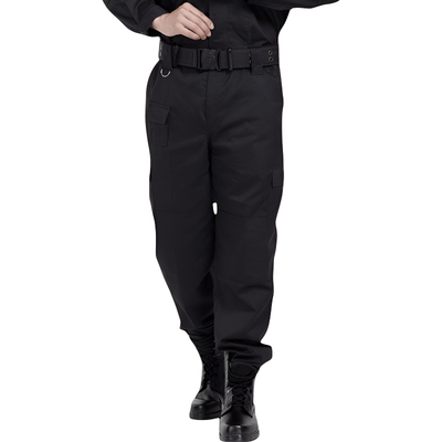 Mens black combat trousers