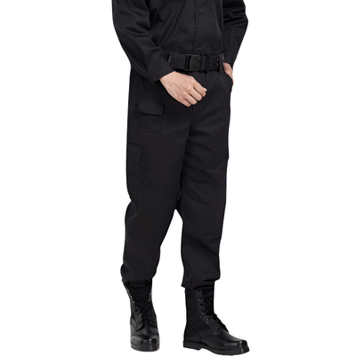 Mens black combat trousers