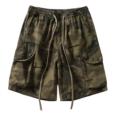 Mens camo drawstring shorts