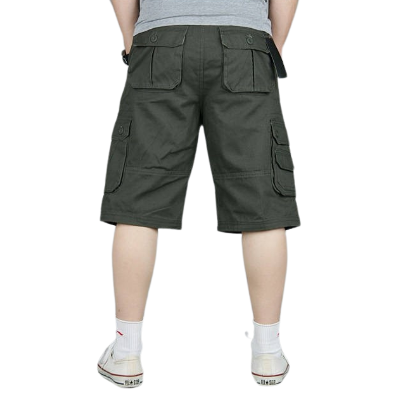 Mens cotton cargo shorts
