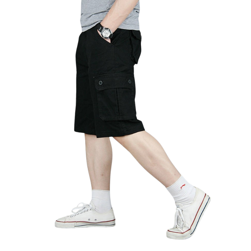Mens cotton cargo shorts