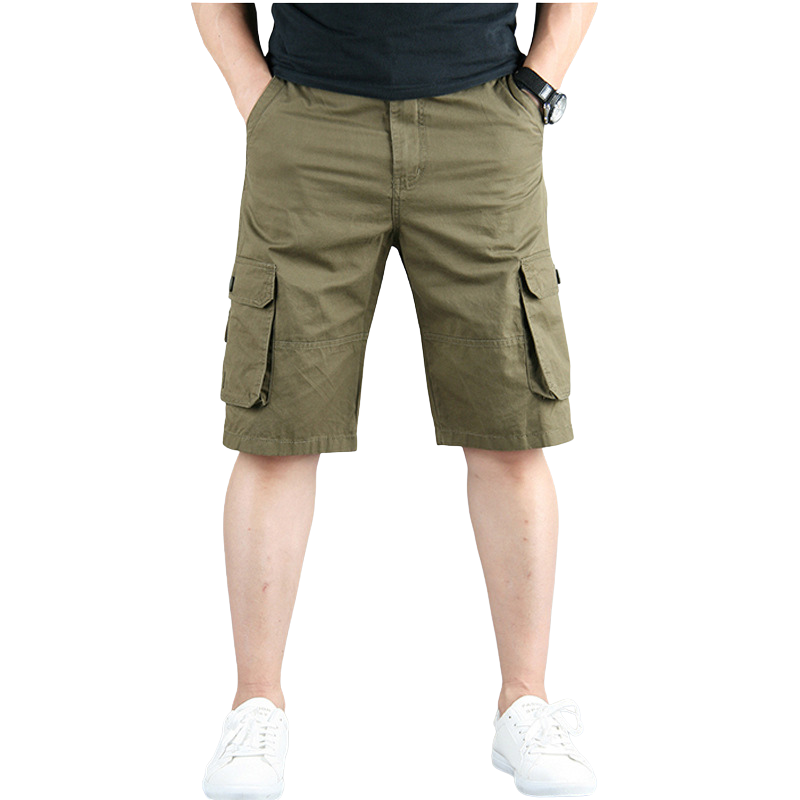 Mens cotton cargo shorts