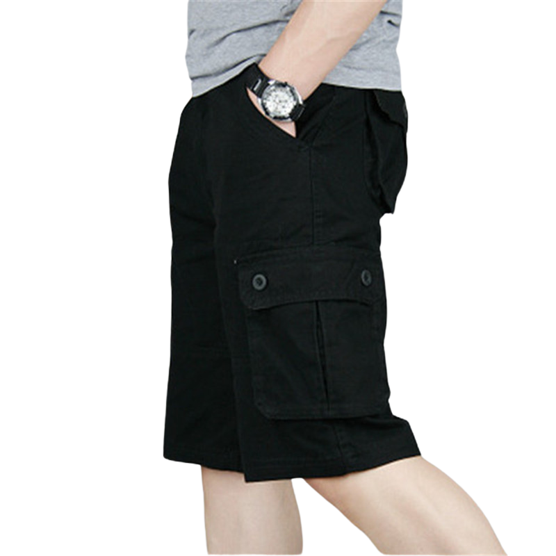 Mens cotton cargo shorts
