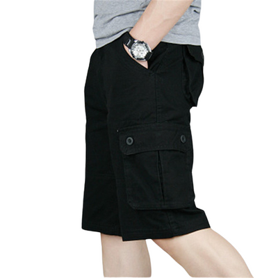 Mens cotton cargo shorts