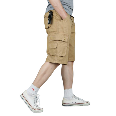 Mens cotton cargo shorts
