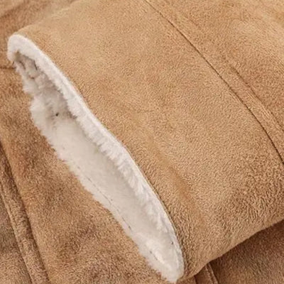 Men’s Faux Leather Military Jacket