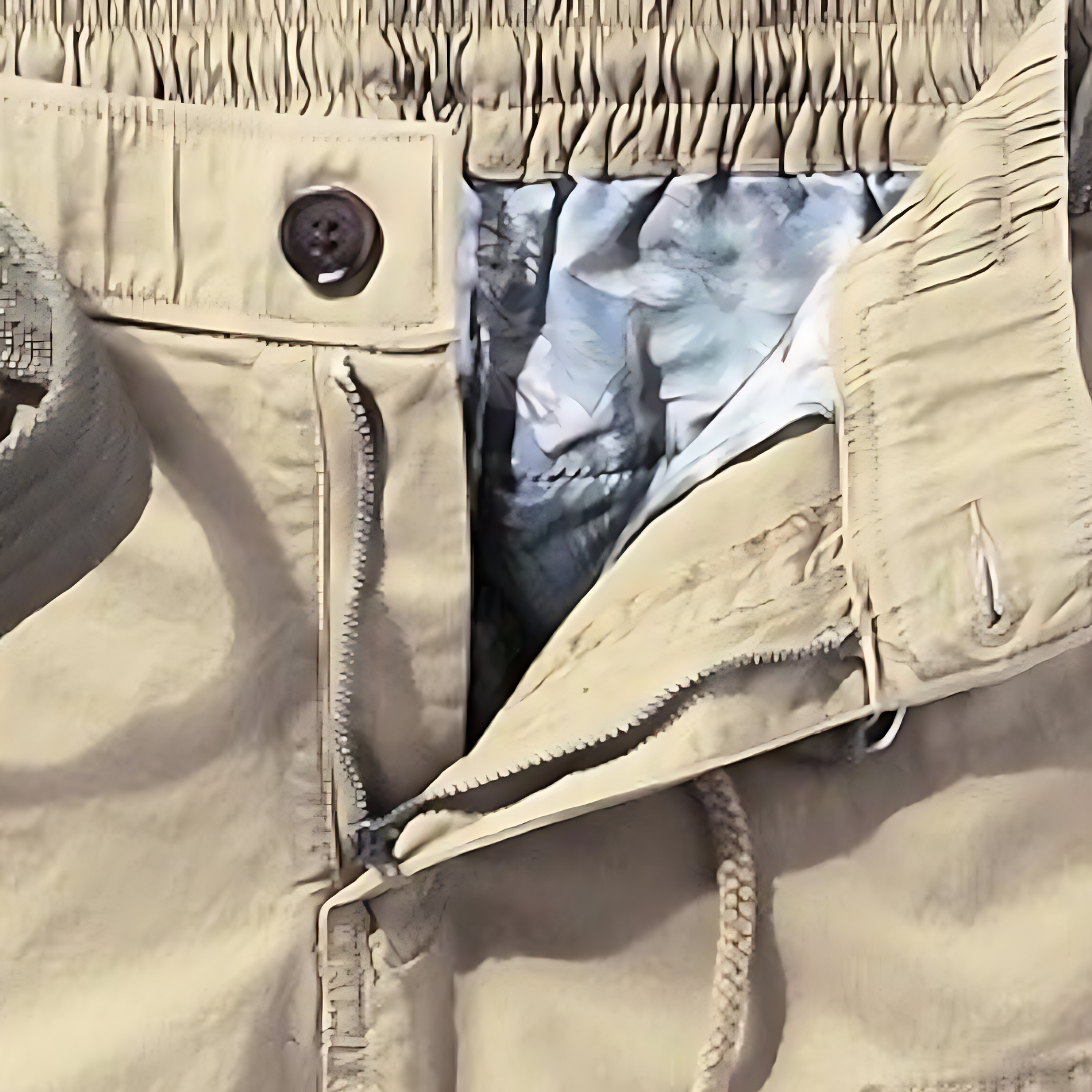 Mens khaki cargo shorts