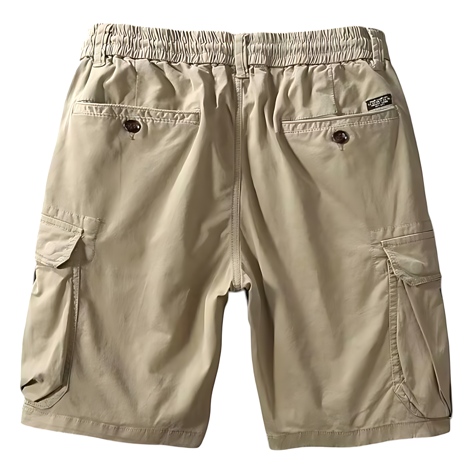 Mens khaki cargo shorts
