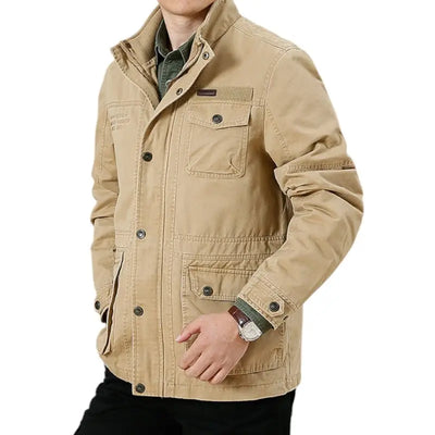 Mens khaki military jacket