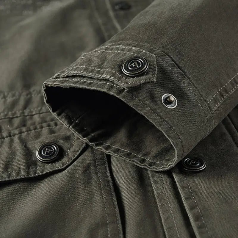 Mens khaki military jacket