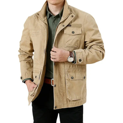 Mens khaki military jacket