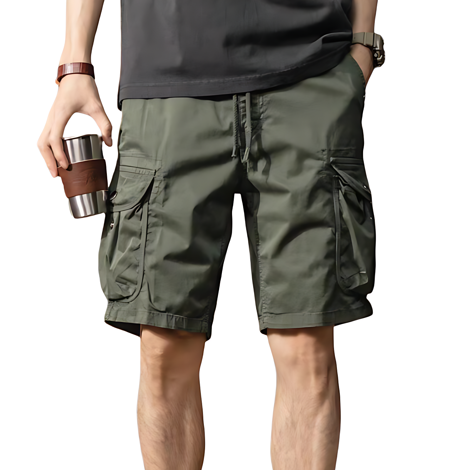 Mens lightweight cargo shorts