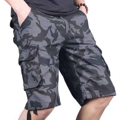 Mens long camo shorts