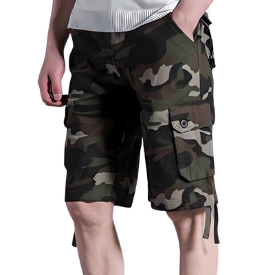 Mens long camo shorts